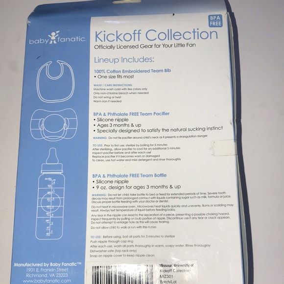 NIB University of Missouri 3-pc  Baby Set - Picture 8 of 8